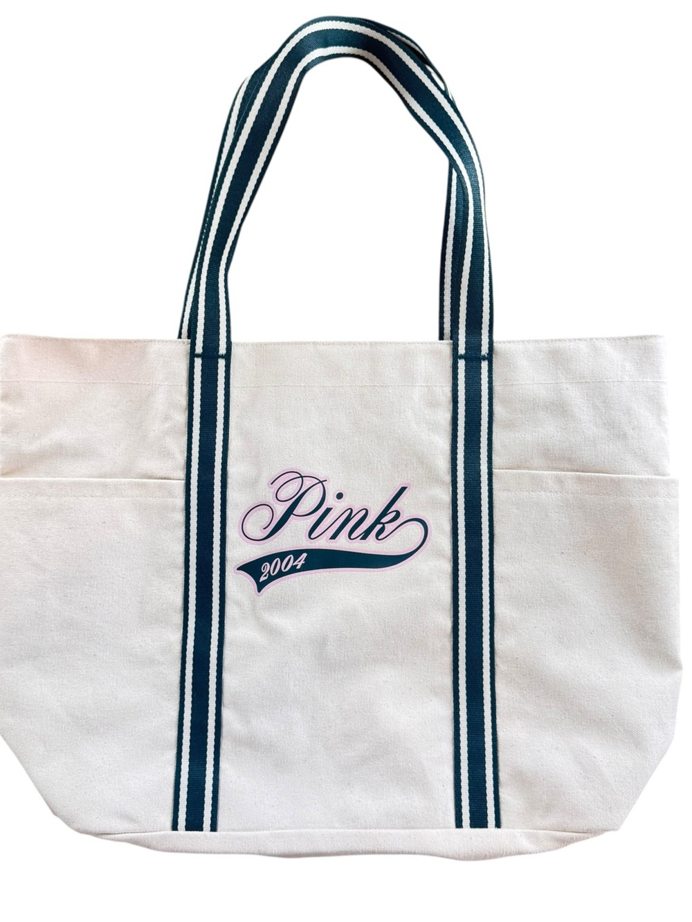 Victoria's Secret PINK Limited Edition Pink 2004 Varsity Canvas Tote Bag